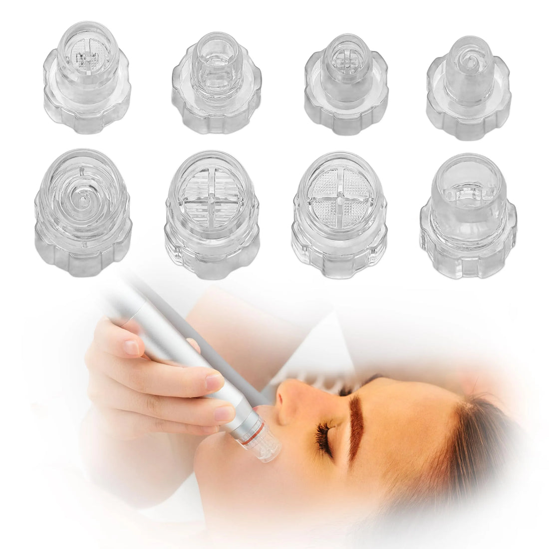 Facial hydrodermabrasion Crystal Tips Hydro Dermabrasion Tips 8pcs Per Set Sterilization Micro crystal Tips