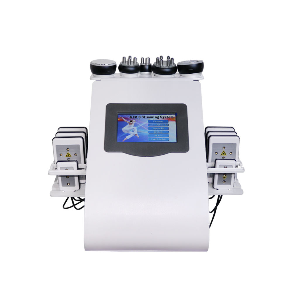 High Quality 6 in 1 40K RF Cavitation lipolaser Body Weight Loss Machine for Cellulite Reduction Radio Frequency Wrinkle Removal